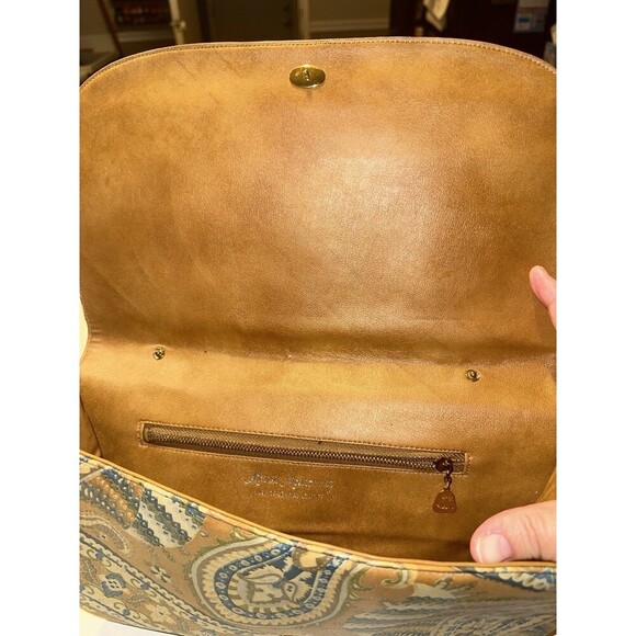 Vintage Morris Moskowitz Leather Clutch And Wallet Set Old Money 1960s 1970s - Picture 5 of 11